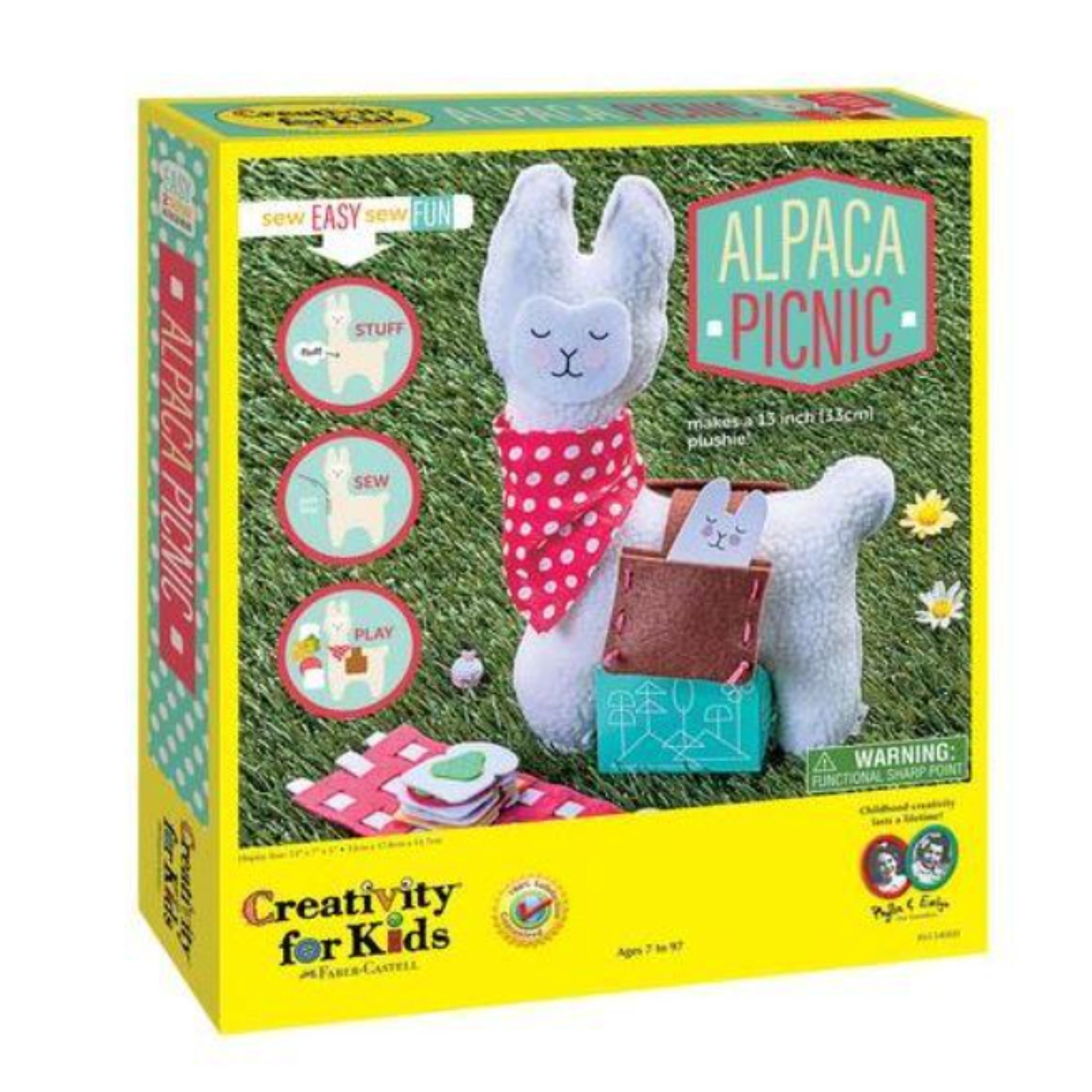 Alpaca Picnic! Children's sewing kit