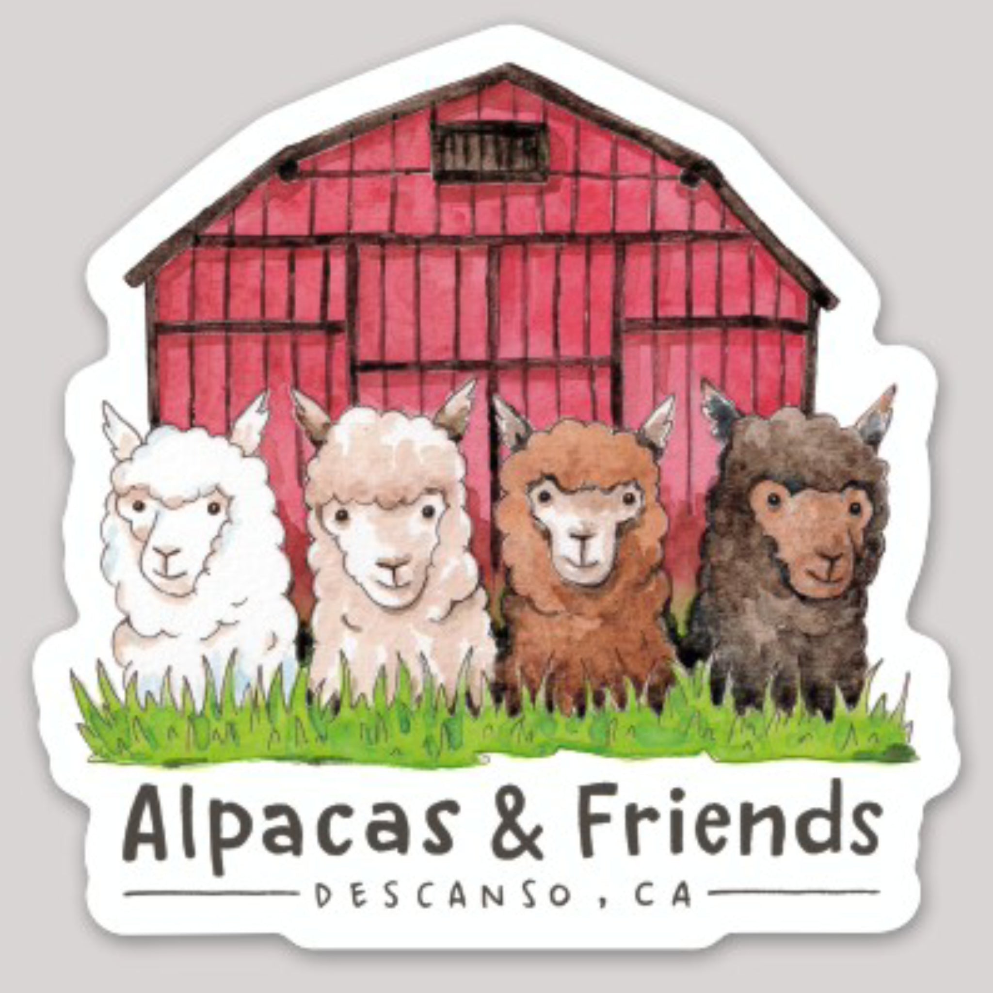 Alpacas & Friends Descanso (AFD) Vinyl Sticker
