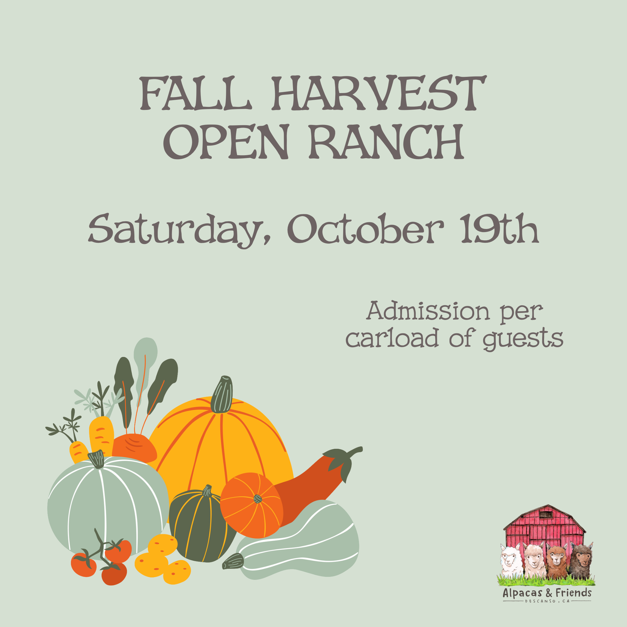 Fall Harvest Open Ranch Reservation