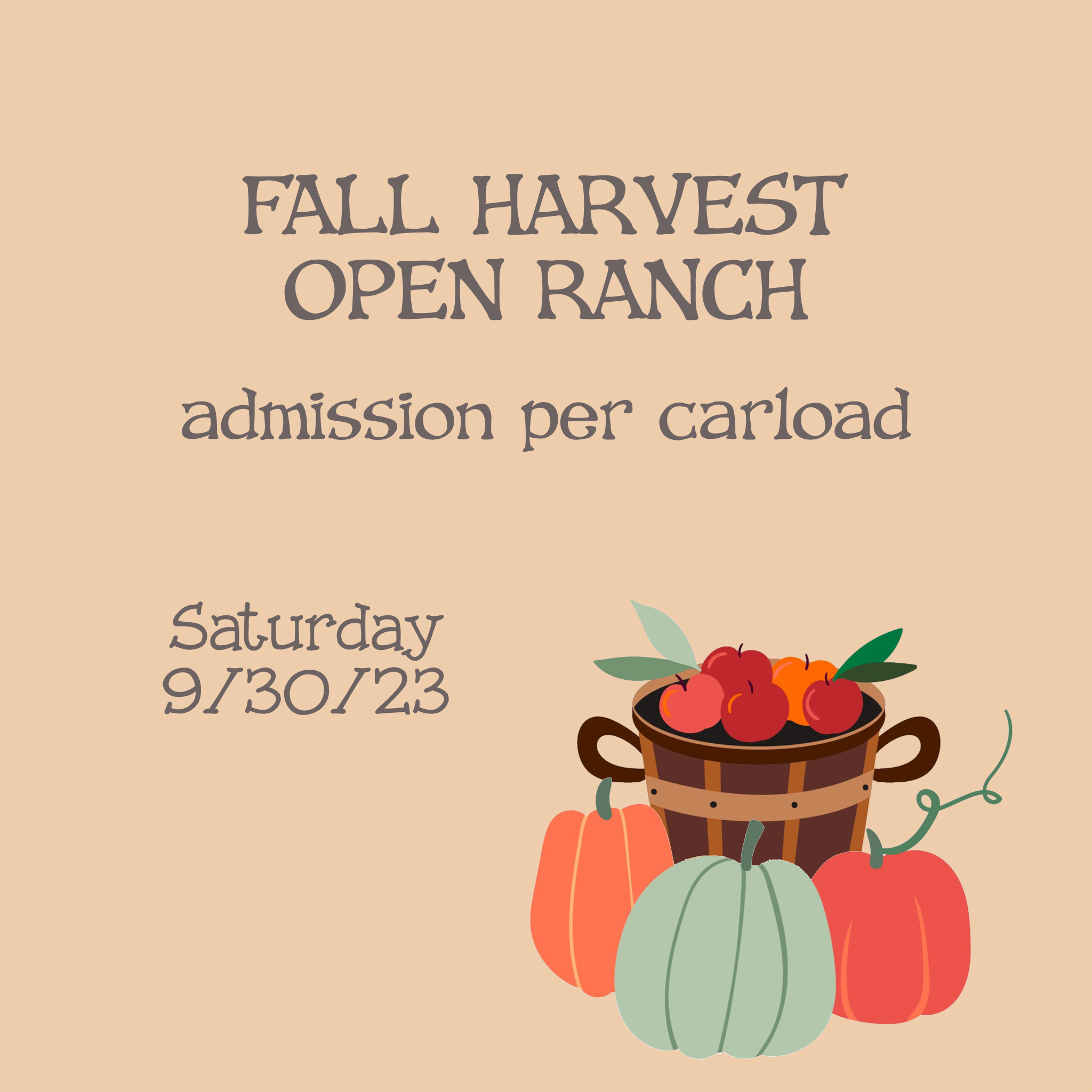Fall Harvest Open Ranch Reservation